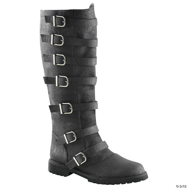 Distressed boots-black sz 8-9 M680-HAG110BKSM