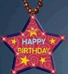 Huge Happy Birthday Star Assorted Beaded Necklace A706-3723000