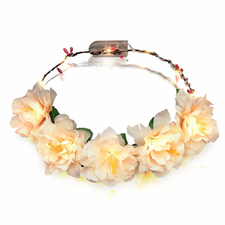 Light Up Floral Princess Woodland Fairy Halo Crown A706-A590