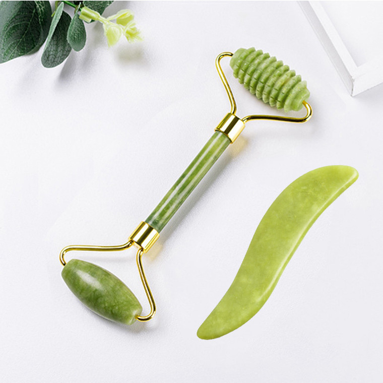 Color: F - Natural Jade Gua Sha Scraping Board Massager Scraping Tablets Q119-CJAM110193612LO