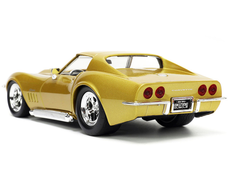 1969 Chevrolet Corvette Stingray ZL-1 Gold Metallic with Black Stripe "Bigtime Muscle" Series 1/24  F977-33863