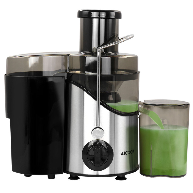 AICOOK Centrifugal Self Cleaning Juicer and Juice Extractor in Silver D970-AMR526