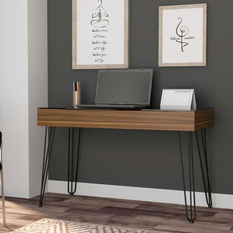 47" Brown and Black Computer Desk N270-403801
