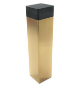 Square Brushed Brass Rubber Door Stop I Mucheln