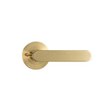 Brushed Brass Door Handle PRIVACY (63mm rose) I Mucheln BERKLEY Series