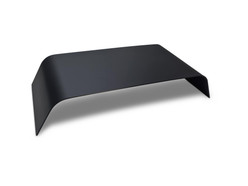 Matte Black Steel Monitor Desk Riser Stand