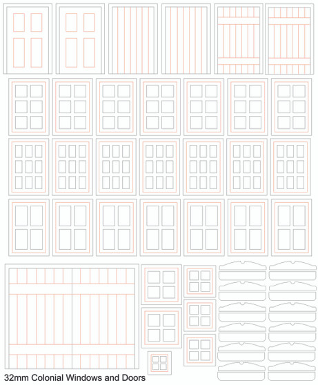 32mm Colonial Doors and Windows