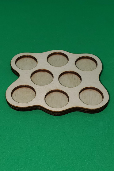 Movement Tray 20mm Round 8 model skirmish