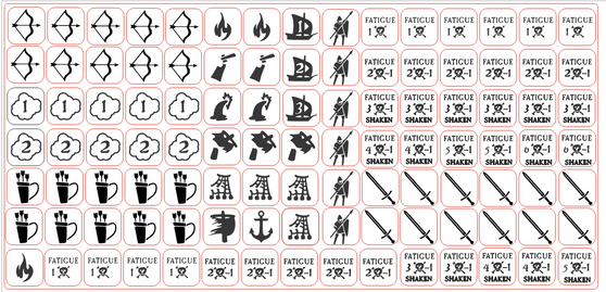 Blood and Crowns Token Set