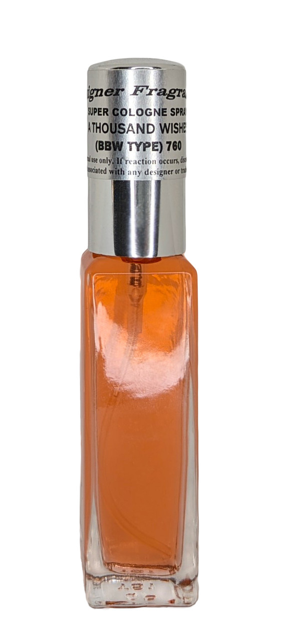 Super Cologne Spray 1oz Tall Square Bottle (Refillable)