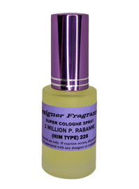 1oz Frosted Round Super Cologne Spray w/ Purple Sprayer