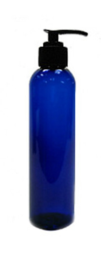 Cobalt Blue PET Bottle 8oz with Pump - As Low As 0.91!