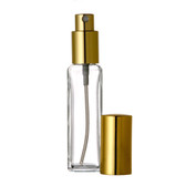 1oz Spray Bottle (Tall Square) w/ Gold Sprayer & Cap - As Low As $1.25