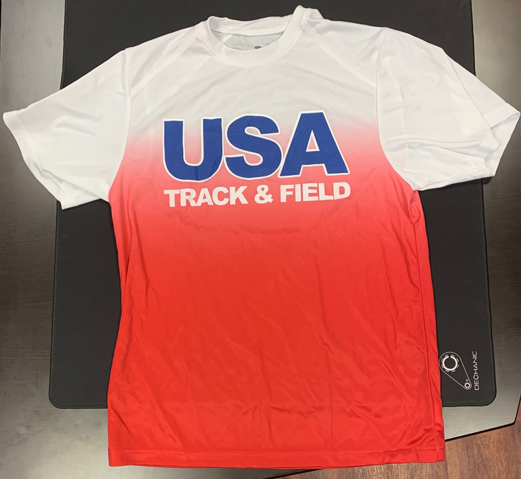 Youth USA Track and Field Dri-Fit Athletic Shirt (Two Toned)