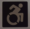 ACCESSIBLE SYMBOL Sign -Tactile Signs -The sensation line