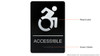 ACCESSIBLE Sign -Tactile Signs  -The sensation line  Braille sign