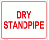 DRY STANDPIPE Sign