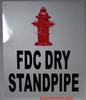 FDC DRY STANDPIPE   BUILDING SIGNAGE