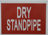 DRY STANDPIPE  (STICKER )  BUILDING SIGN