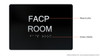 FACP ROOM SIGN Tactile Signs