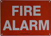 FIRE ALARM   BUILDING SIGNAGE