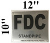 FDC STANDPIPE  BUILDING SIGN