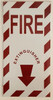 FIRE EXTINGUISHER ARROW   BUILDING SIGN