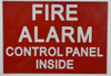 FIRE ALARM CONTROL PANEL INSIDE  (Sticker)