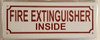 FIRE EXTINGUISHER INSIDE  BUILDING SIGN