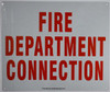 FIRE DEPARTMENT CONNECTION  BUILDING SIGNAGE