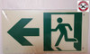 PHOTOLUMINESCENT EXIT / GLOW IN THE DARK "EXIT"  BUILDING SIGN