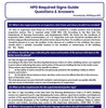 HPD Required Signs Guide Questions & Answers