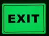 BUILDING SIGNAGE EXIT  - PHOTOLUMINESCENT GLOW IN THE DARK