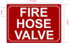 FD FIRE HOSE VALVE SIGN