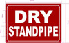 FD DRY STANDPIPE SIGN