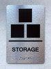 HPD STORGE SIGN WITH RAISED LETTERS