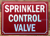 SPRINKLER CONTROL VALVE SIGN