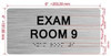 FD EXAM ROOM SIGNS WITH RAISED LETTERS (EXAM ROOM 9)
