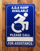 NYC ADA RAMP AVILABLE PLEASE CALL SIGN