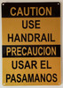 CAUTION SLIPPERY WHEN WET BILINGUAL COMPLIANCE SIGN ENGLISH/SPANISH