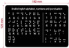 BRAILLE ALPHABET & WORDS BOARD WITH STURDY RAISED DOTS