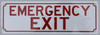 EMERGENCY EXIT  Compliance sign