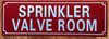 SPRINKLER CONTROL VALVE SIGN