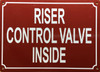 RISER CONTROL VALVE INSIDE COMPLIANCE SIGN