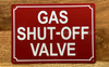NYC GAS SHUT OFF VALVE SIGN
