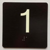 NYC ELEVATOR FLOOR NUMBER THE LEXINGTON AVE LINE (1ST FLOOR) SIGN