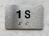 NYC APT NUMBER 1S SIGN-UNIT NUMBER SIGN WITH RAISED LETTERS