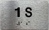 FD APT NUMBER 1S SIGN-UNIT NUMBER SIGN WITH RAISED LETTERS