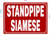 HPD STANDPIPE SIAMESE SIGN