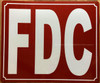 FDC SAFETY SIGN/FIRE DEPARTENT CONNECTION SAFETY SIGN REFLECTIVE ALUMINUM SAFETY SIGN